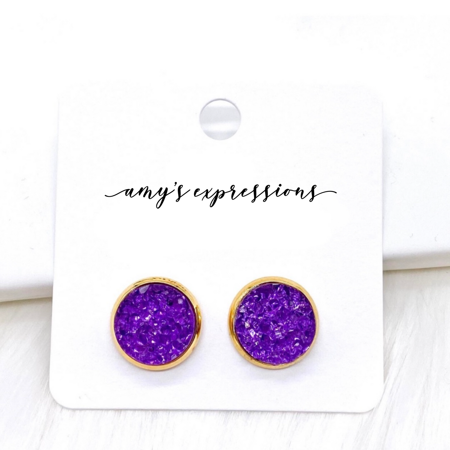 Spirit Studs Purple & Gold