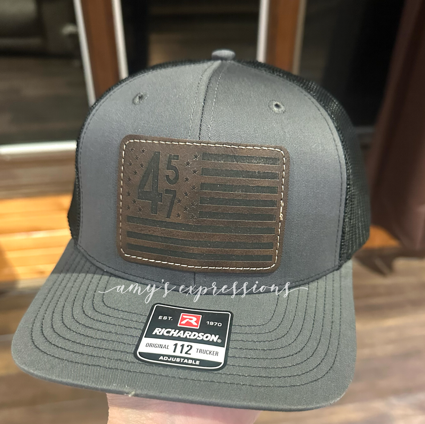 45 47 American Flag hat
