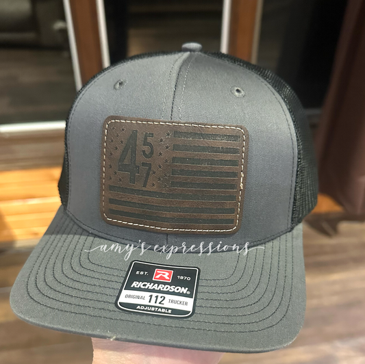 45 47 American Flag hat