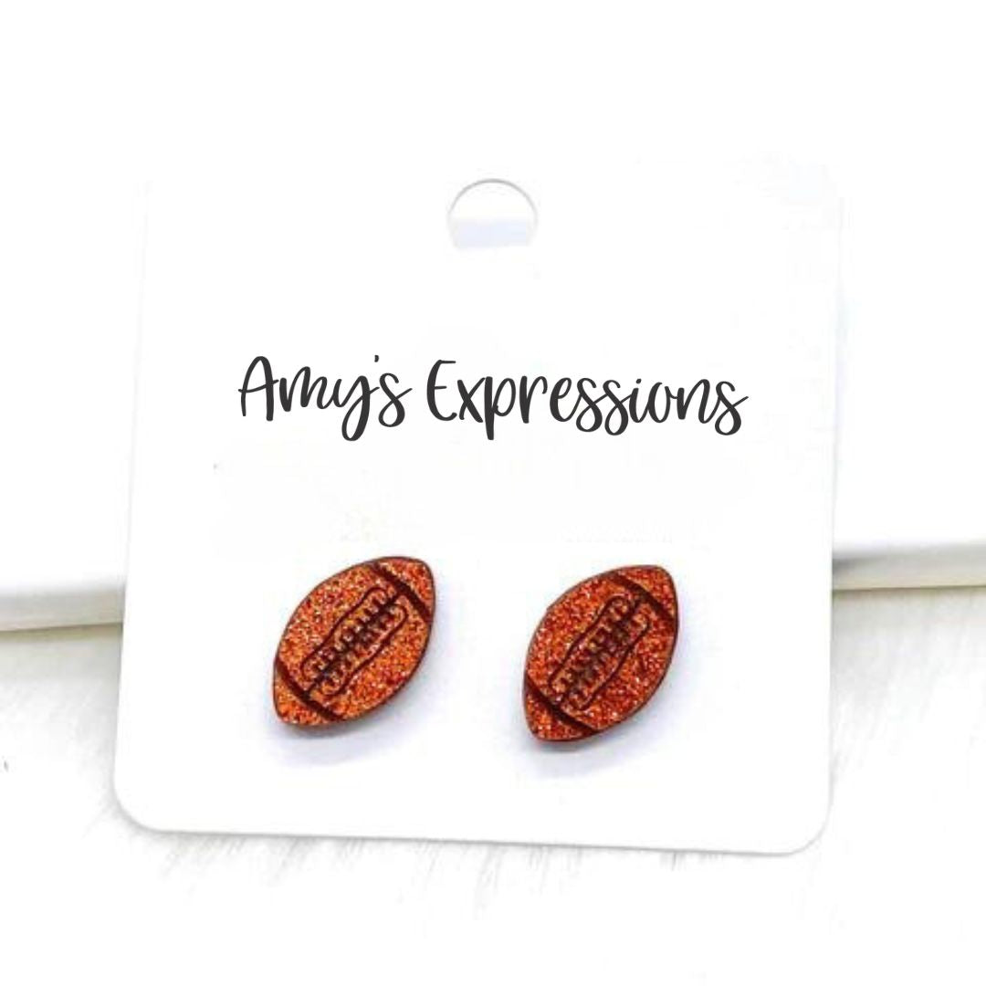 Glittery Football Studs