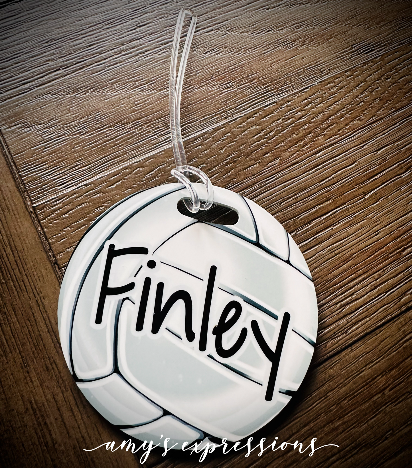Volleyball bag tag