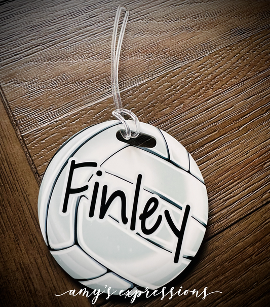 Volleyball bag tag