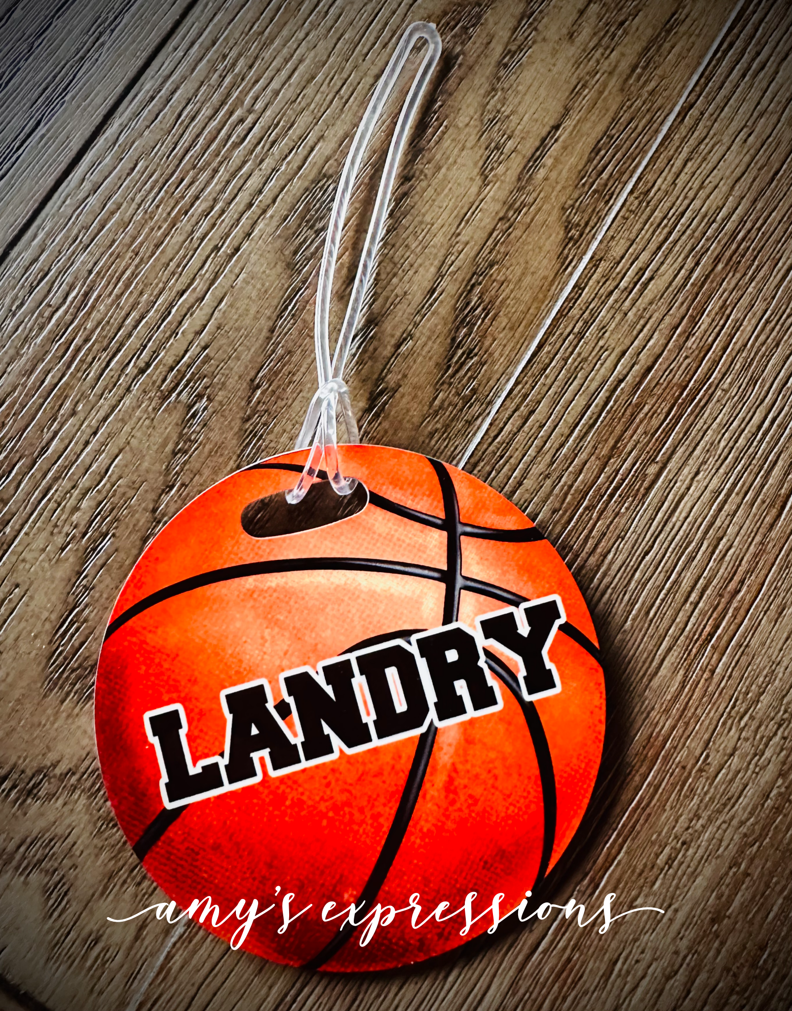 Basketball bag tag